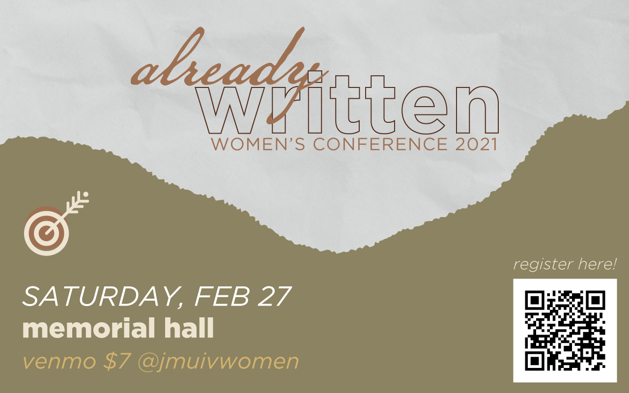 The informational slide for Women's Conference